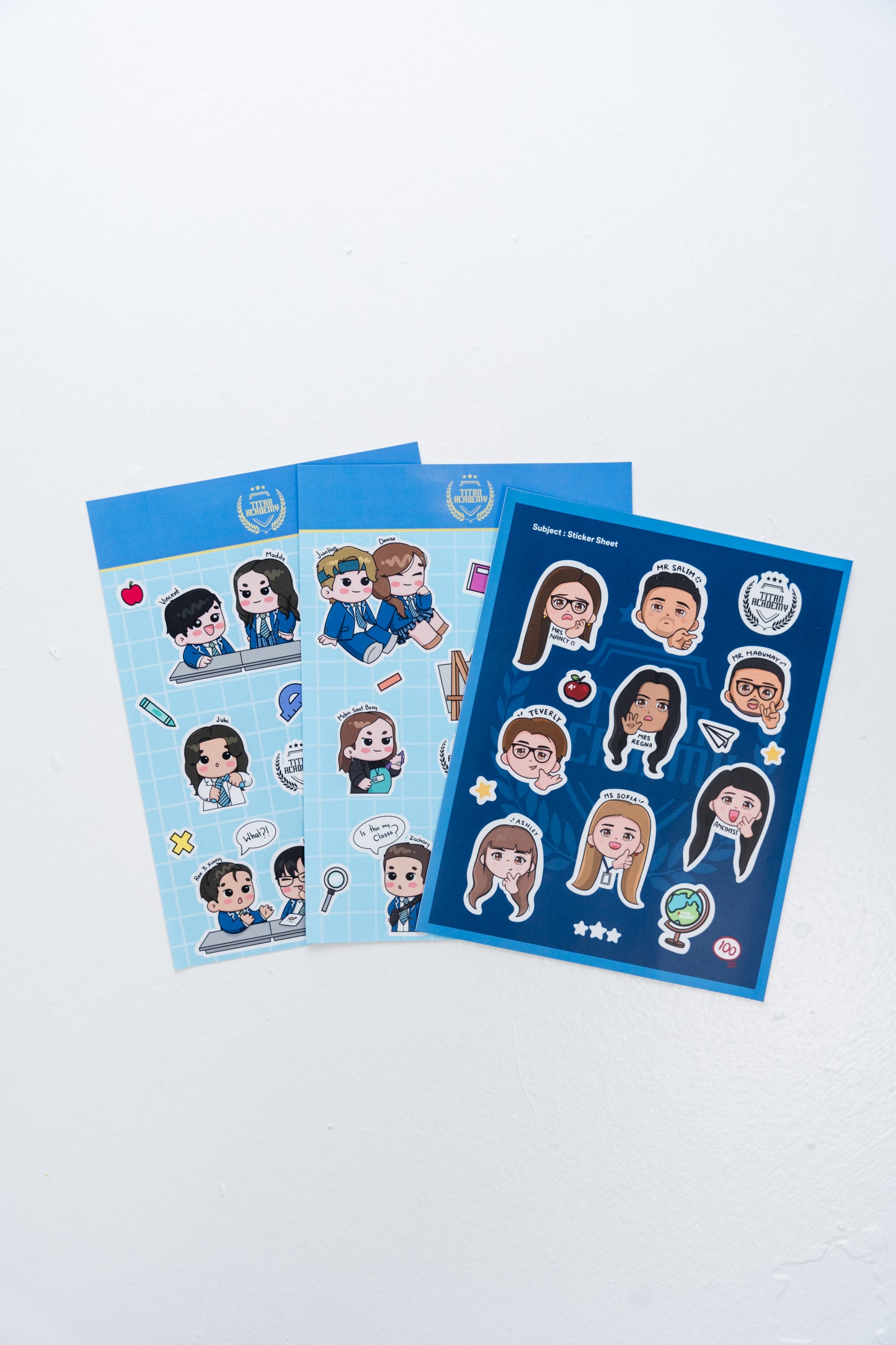 Titan Academy Stickers
