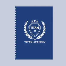 Load image into Gallery viewer, TITAN ACADEMY BLUE NOTEBOOK
