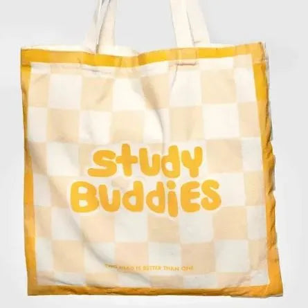 Study Buddies Tote-ally Checkered Bag